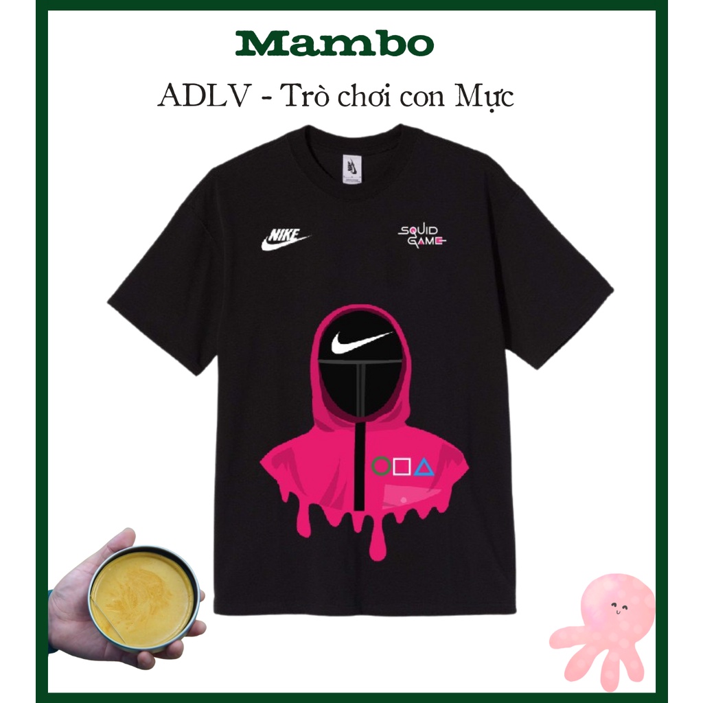 Áo phông nam nữ squid game áo thun thời trang hottrend phối màu cơ bản chất liệu vải dày dặn mềm mát dễ vận động