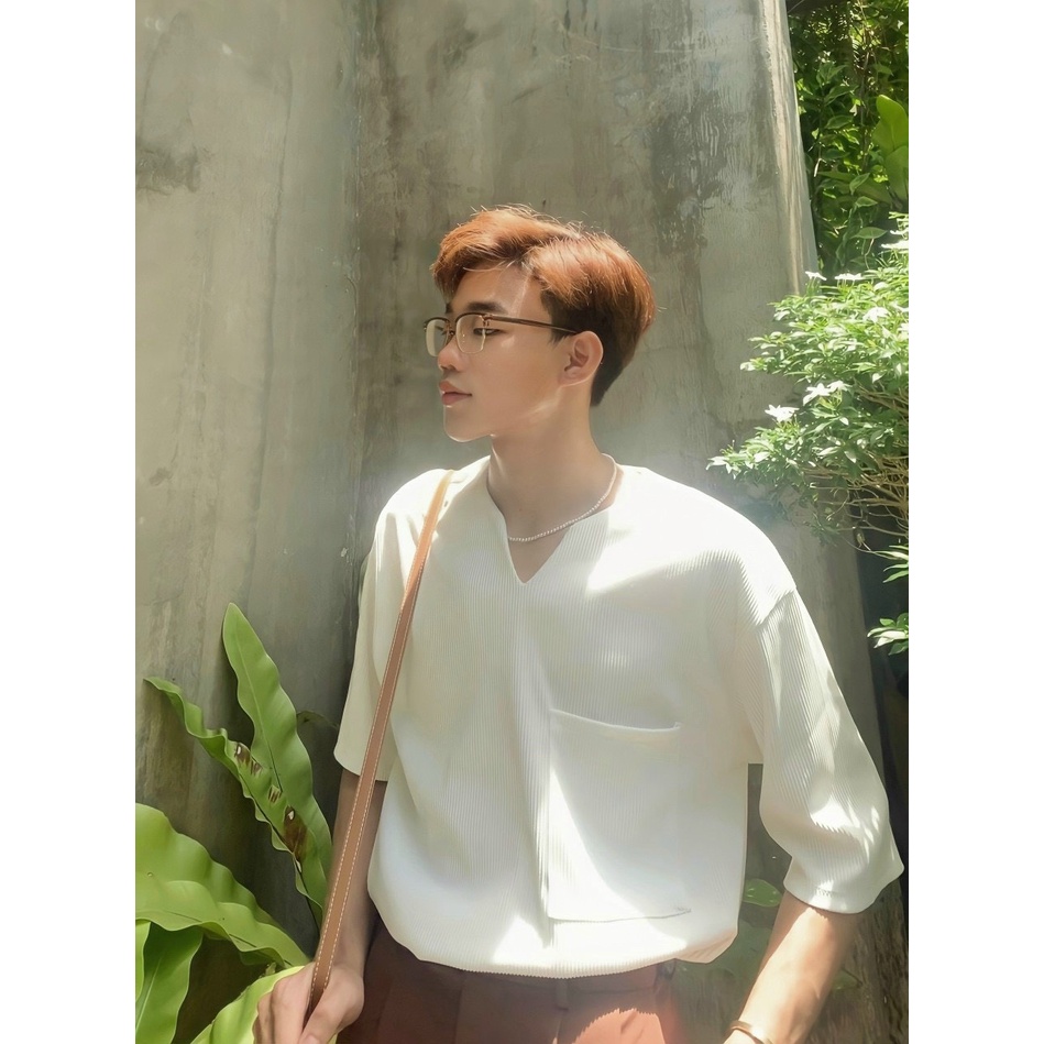 Áo thun phối sọc xiêu đẹp