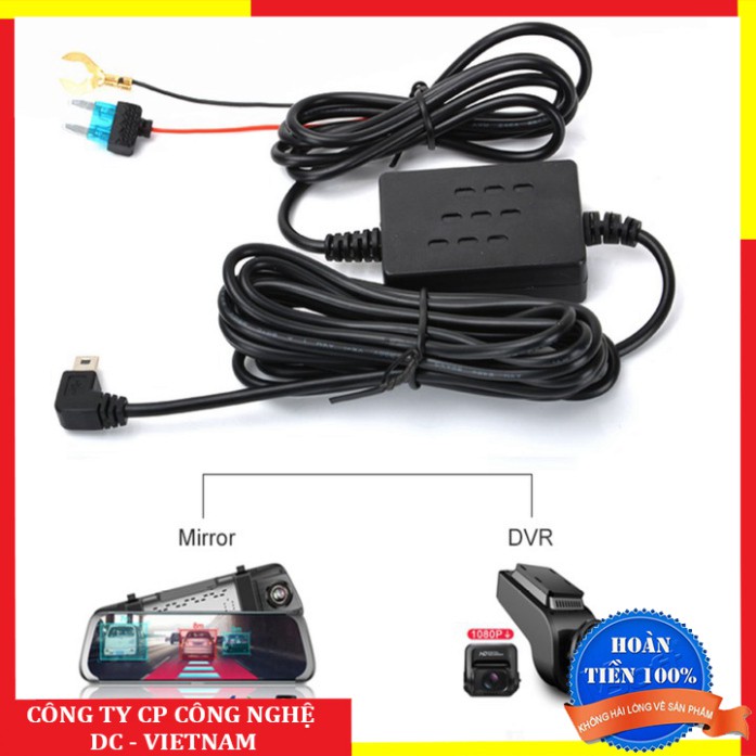 Sản phẩm  Dây đấu nguồn Camera Hành Trình Mini USB Cắm Trực Tiếp Bình Ắc Quy 5V 3A – Dây nguồn trực tiếp ..