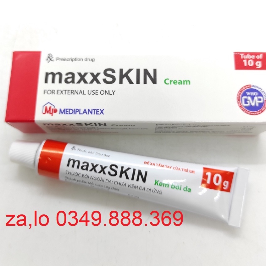 Kem Bôi Da maxxSkin Cream - MEDIPLANTEX Tuýp 10g