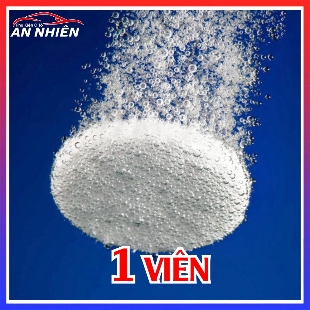 Viên Sủi Rửa Kính Xe Ô tô - 1 Viên Pha 4Lit Nước Tẩy Sạch Kính - Làm Sạch Vết Bẩn Trên Kính Lái, Tạo Hiệu Ứng Lá Sen