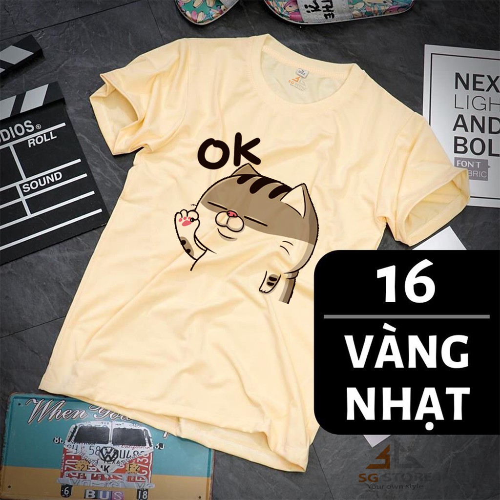 ÁO THUN MÈO AMI - VÀNG NHẠT (SGK015VN)