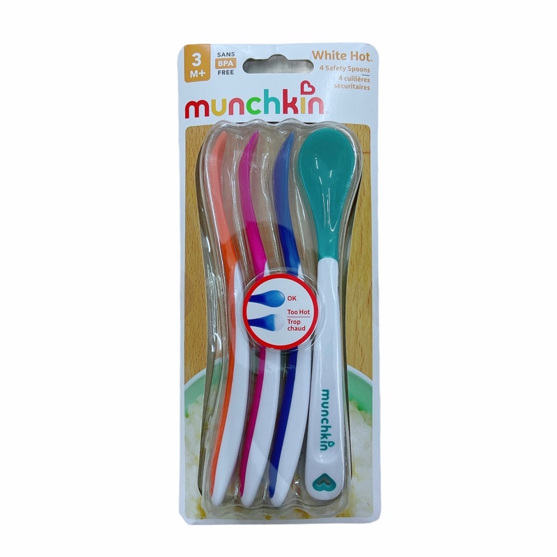 Thìa ăn dặm báo nóng Munchkin Mỹ