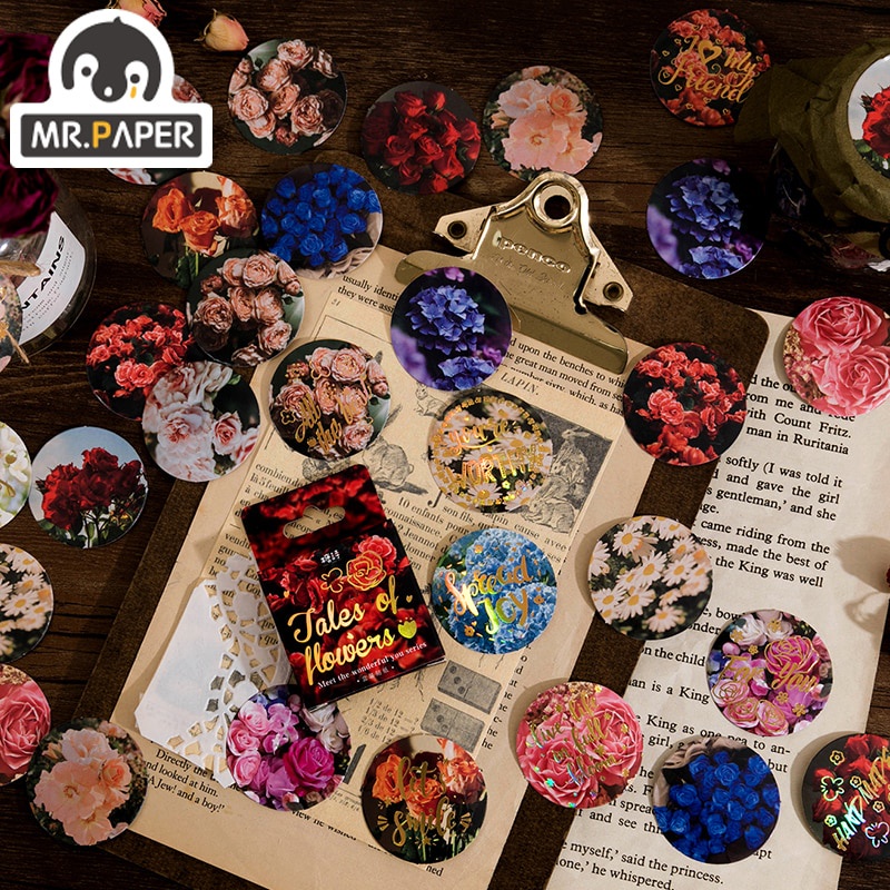 Hộp sticker dán trang trí 6 kiểu dáng xinh xắn