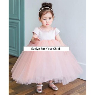 Đầm công chúa bé gái, váy công chúa lưới màu hồng cực xinh cho bé dự tiệc sinh nhật từ 1 tuổi - 10 tuổi, 6kg - 45kg