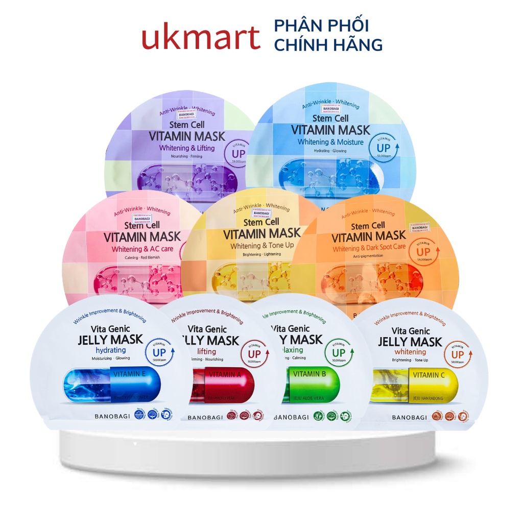 Mặt Nạ Giấy Banobagi Mask Phiên Bản Nâng Cấp 2022