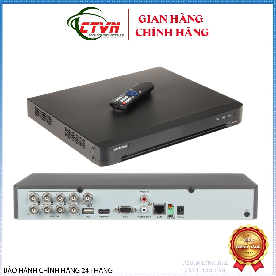 Đầu Ghi Hình Camera HDTVI Hikvision IDS-7204HUHI-M1/S 4/8 kênh 8MP & 5MP Turbo 5.0 ACUSENSE ( vỏ sắt )