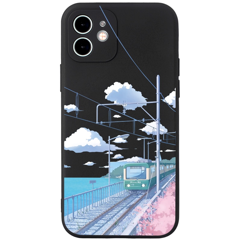 Ốp lưng JURSUE silicon mềm hình dễ thương đẹp cho iPhone 13 12 11 Pro Max SE 2020 X XR XS ip 8 7 6 6S Plus kute Y343