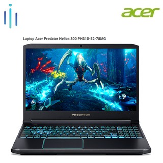 Laptop Acer Predator Helios 300 PH315-52-78MG - Intel Core i7-9750H, 8GB RAM, SSD 512GB, Nvidia GeForce GTX 1660Ti 6GB GDDR6, 15.6 inch