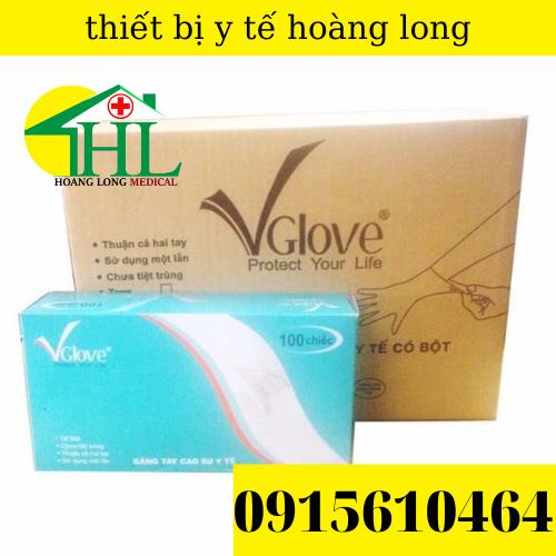 [CHÍNH HÃNG] Găng tay y tế VGLOVE có bột size S, M, L