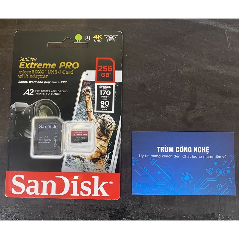 [Mã 99ELHA giảm 7% đơn 300K] Thẻ Nhớ 256GB MicroSD SanDisk Extreme Pro A2 V30 U3 Class 10 UHS-I 170MB/S Tốc Độ Siêu Cao