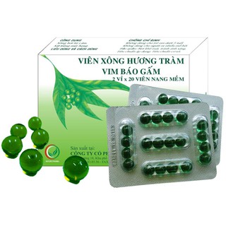 Viên xông hương tràm Vim Báo Gấm Health Pharmacy 40 viên