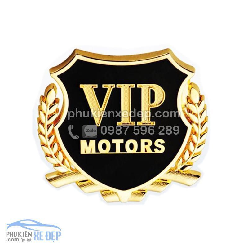 Huy hiệu VIP trang trí xe - Decal trang trí xe hơi ô tô