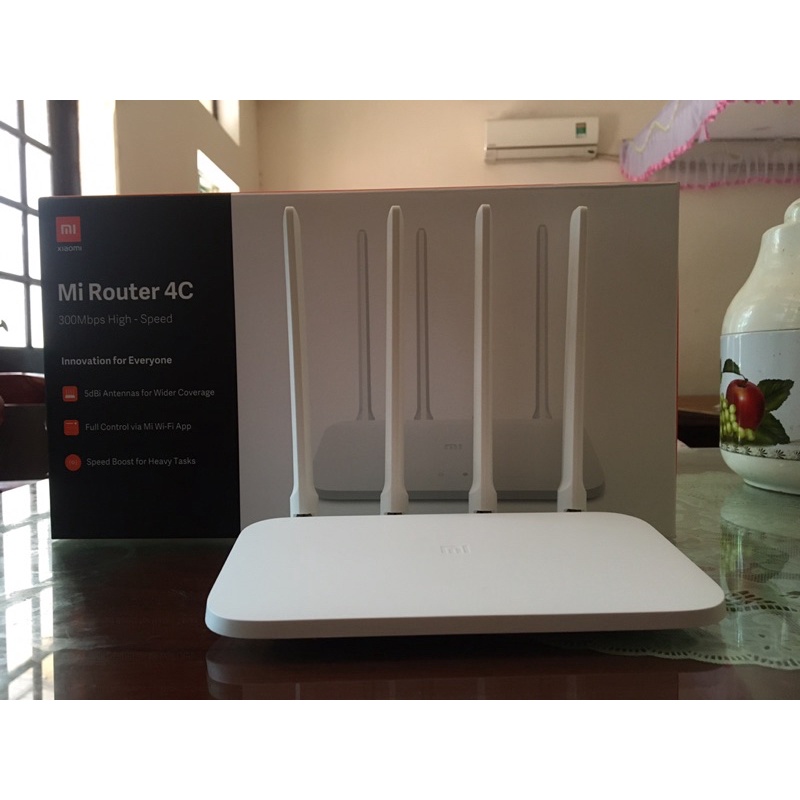 Bộ phát wifi Xiaomi 4C Router có Repeater mới 99% bản quốc tế 4 Anten