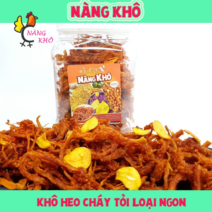 [Mã GROSALEHOT giảm 8% đơn 250K] 500 Gram Khô heo cháy tỏi loại 1 ( Giòn ngon - Đậm vị ) | Nàng Khô