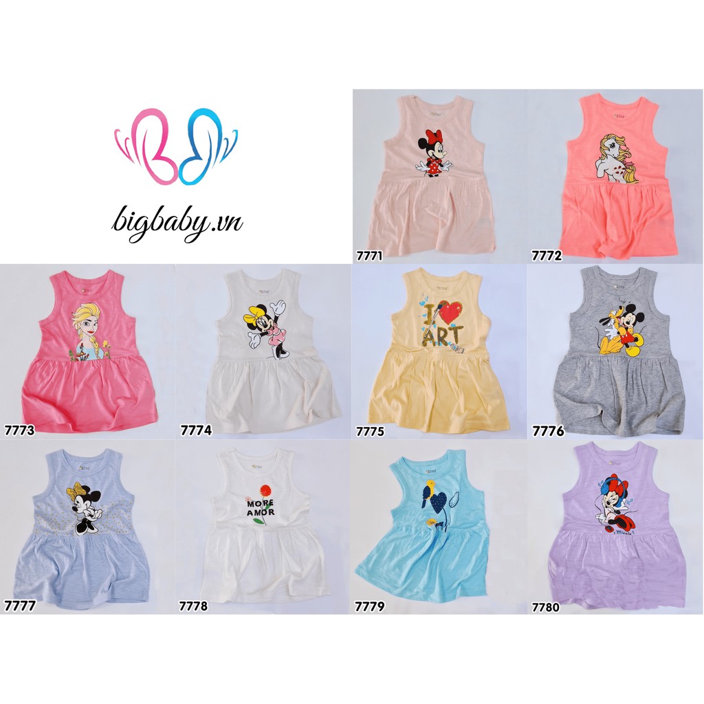 ĐẦM THUN SÁT NÁCH HỌA TIẾT SIÊU KUTE CHO BÉ TỪ 13-25KG