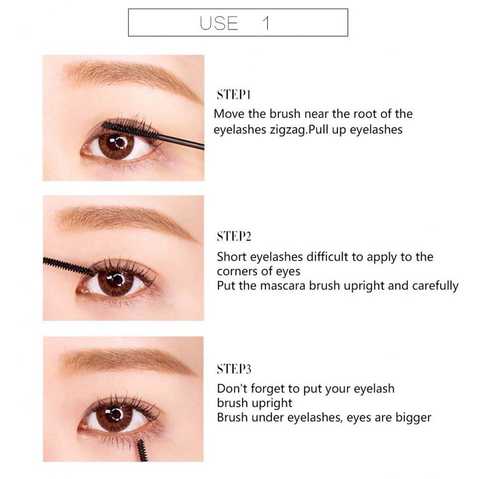 Bộ Mascara Làm Dày Uốn Cong Lông Mi Không Dễ Nhòe Và Chống Thấm Nước MY | BigBuy360 - bigbuy360.vn