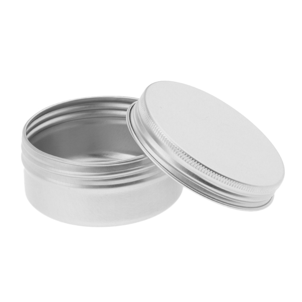 Set 10 Hộp Thiếc Rỗng Tròn 50ml Đựng Son Dưỡng Môi