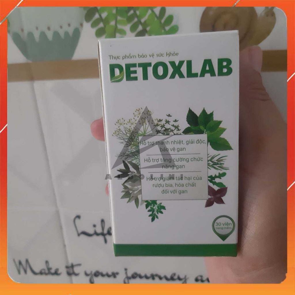 VIÊN UỐNG DETOXLAB - Hỗ Trợ Mát Gan Giải Độc Thanh Lọc Ký Sinh Trùng Nâng Cao Đề Kháng - Chính Hãng Hộp 30 Viên | BigBuy360 - bigbuy360.vn