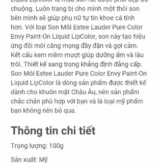 Son kem EsteeLauder tách set