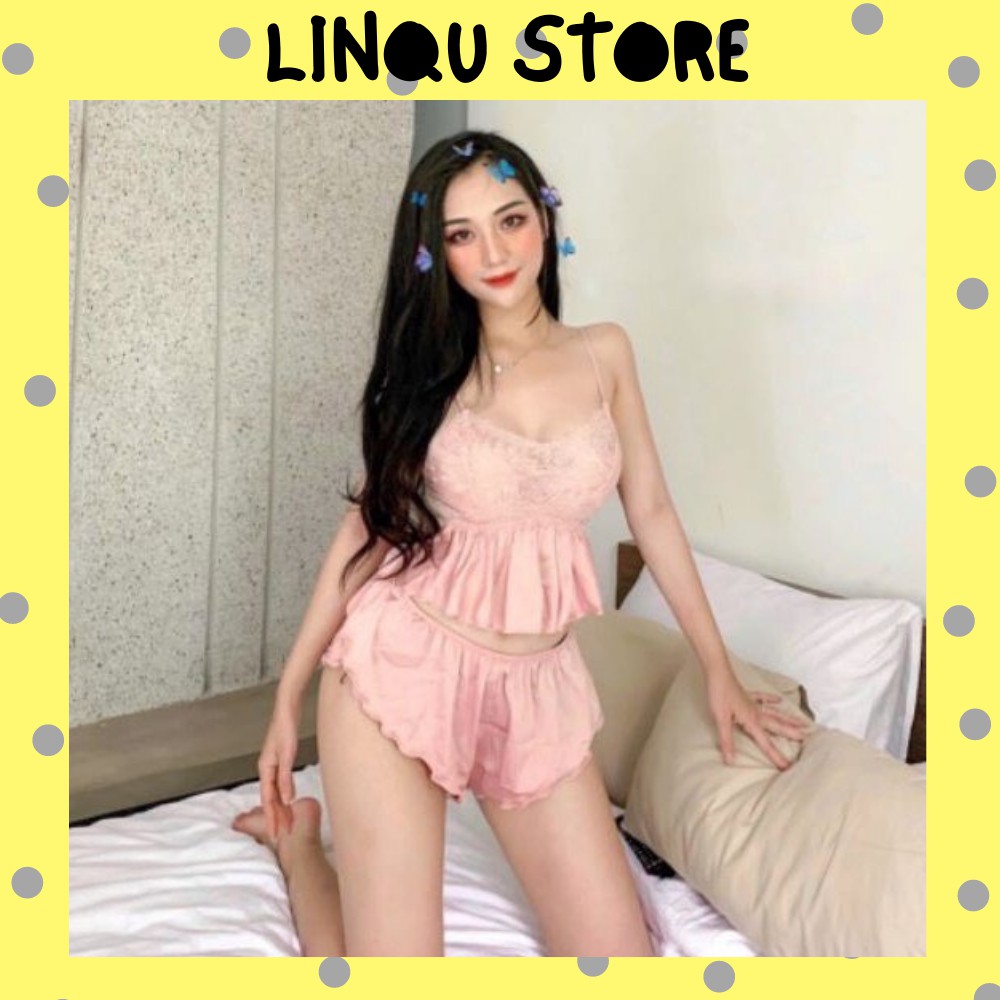 Đồ ngủ nữ sexy 🌺Freeship🌺 Đồ ngủ nữ sexy lụa satin quyến rũ Freesize dưới 60kg | BigBuy360 - bigbuy360.vn