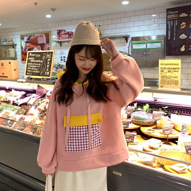 Áo khoác hoodie TÚI TRƯỚC IN KẺ SỌC | BigBuy360 - bigbuy360.vn