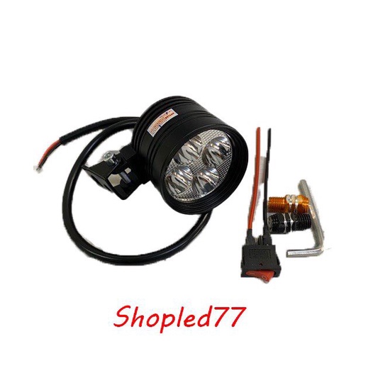 Đèn led trợ sáng L4 ngắn 3 chế độ