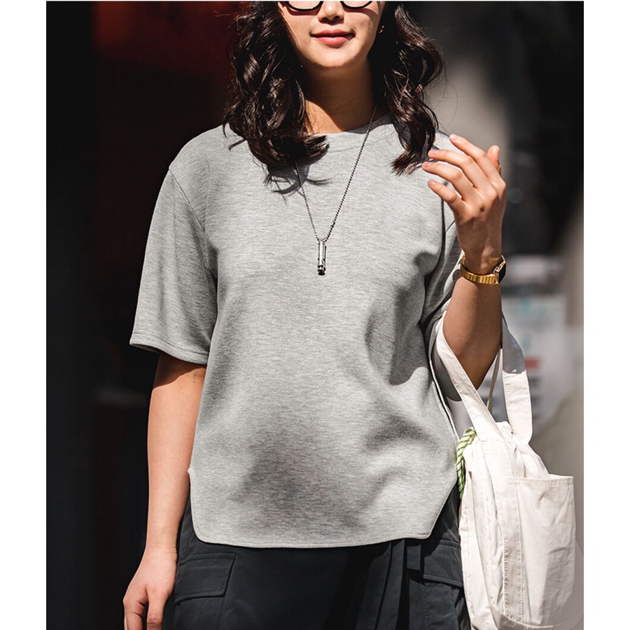 Áo thun MADEN vải cotton mỏng dáng rộng tay ngắn thoáng khí đơn giản phong cách retro nhật bản cho nữ