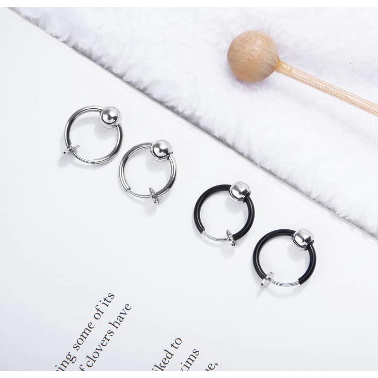 KHUYÊN TAI KẸP MIX BI TRÒN/ KHUYÊN TAI KẸP KO CẦN LỖ