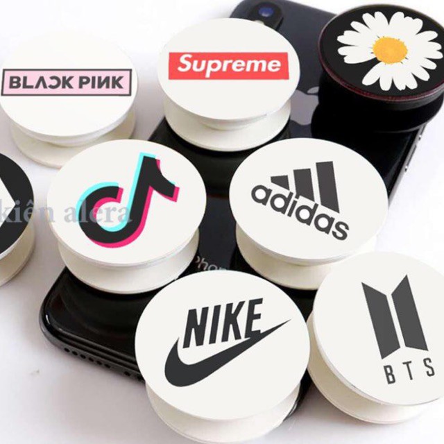 [FREESHIP ĐƠN TỪ 50K] Pop Giá đỡ điện thoại Popsocket hoa cúc Peaceminusone Tiktok Adidas Nike Exo Blackpink BTS Supreme