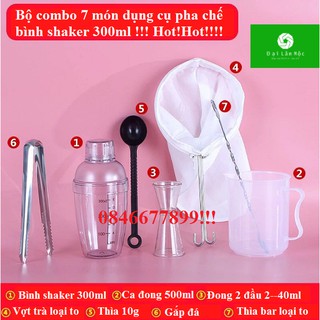Bộ combo 7 món dụng cụ pha chế trà sữa ! HOT!!!