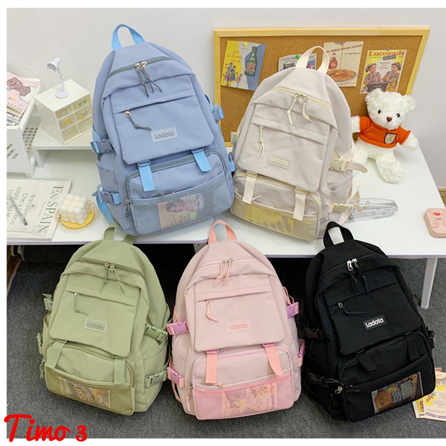 Balo nữ nam đẹp balo đi học phong cách ulzzang nhiều ngăn đưng laptop đi du lịch Chen&amp;Hao ULZ009