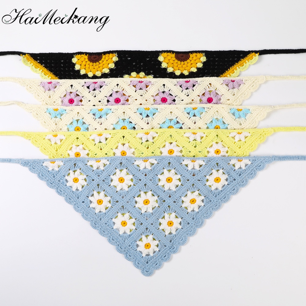 Băng đô Haimeikang kiểu tam giác thời trang boho tùy chọn màu sắc cho nữ