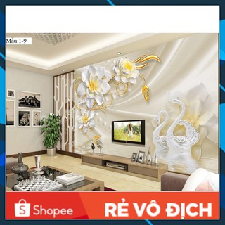 [HOT] Tranh 3D-5D-8D dán tường trang trí phòng khách (list 1) (Có kèm keo dán)