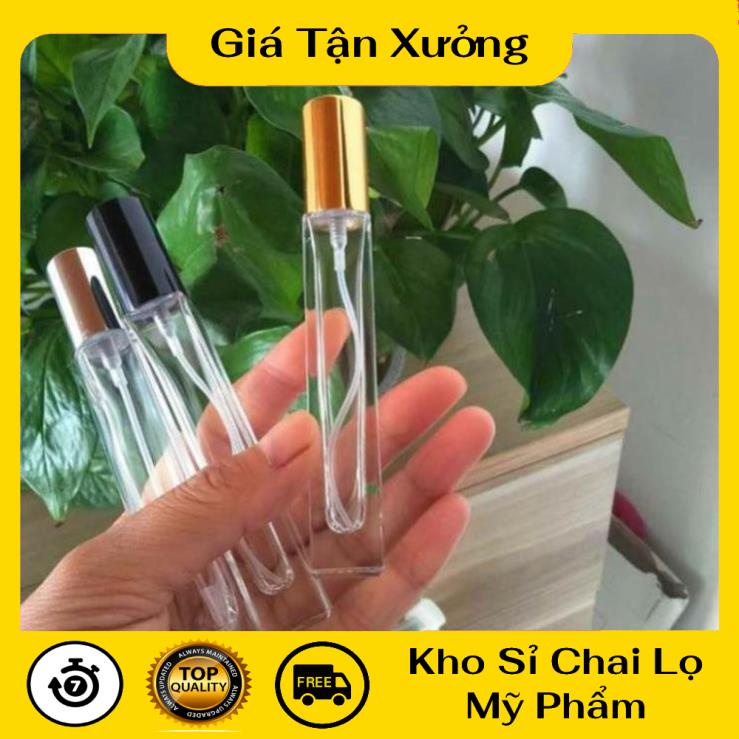 Lọ Chiết Nước Hoa ❤ TRÙM SỈ ❤ Lọ chiết nước hoa vuông 25ml,20ml,10ml,5ml, phụ kiện du lịch