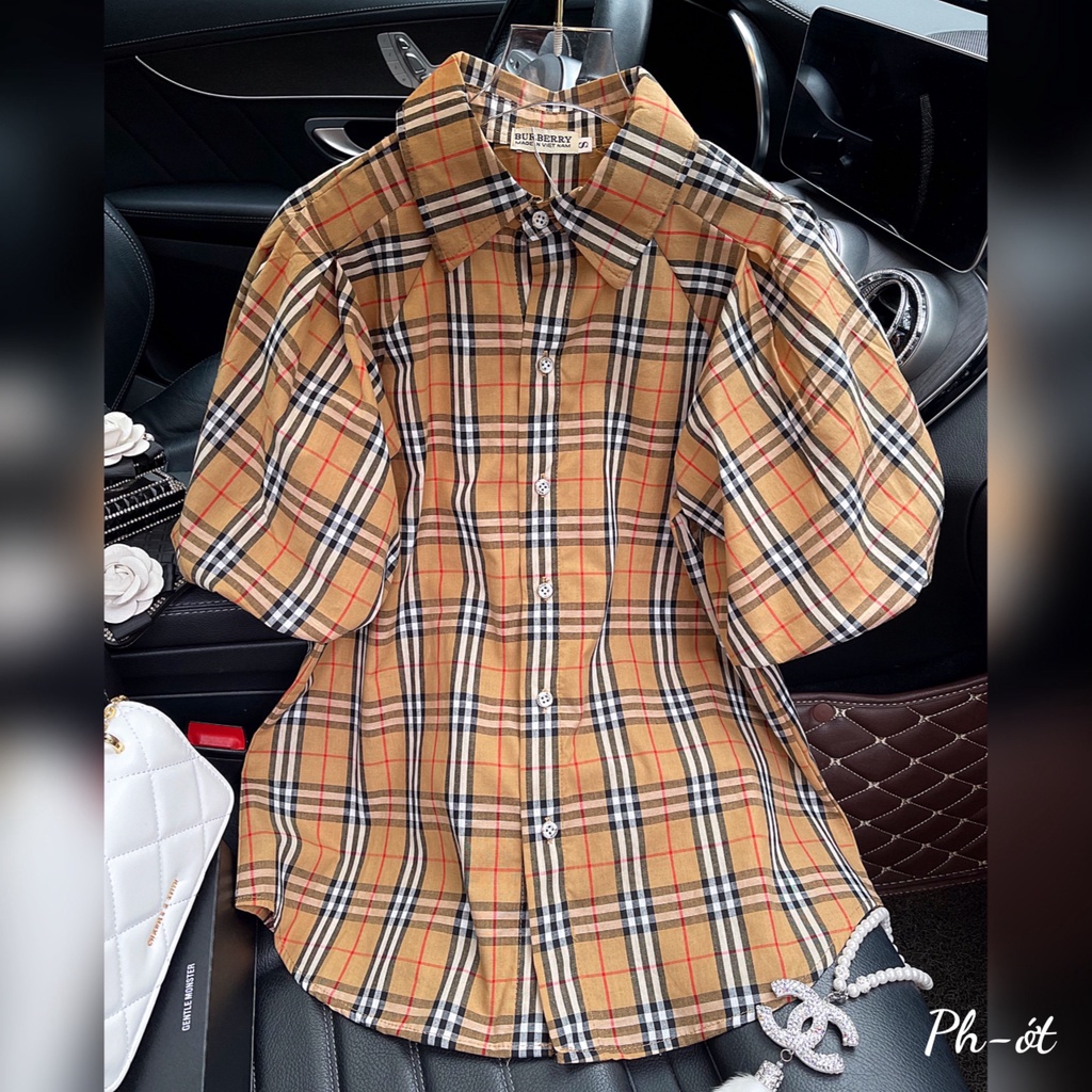 Áo BURBERry tay phồng