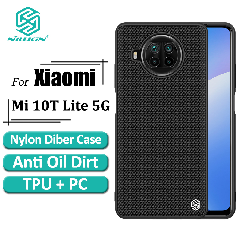 Ốp Điện Thoại NILLKIN Chất Liệu Sợi Nylon TPU + PC Siêu Mỏng Nhẹ Chống Trượt Cho Xiaomi Mi 10t Lite