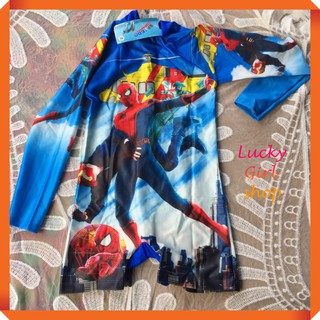 Đồ Bơi Bộ Bơi Bé Trai  Siêu Nhân Nhện Thun Cao Cấp Co Giãn 4 Chiều - Lucky Girl shop NHA TRANG