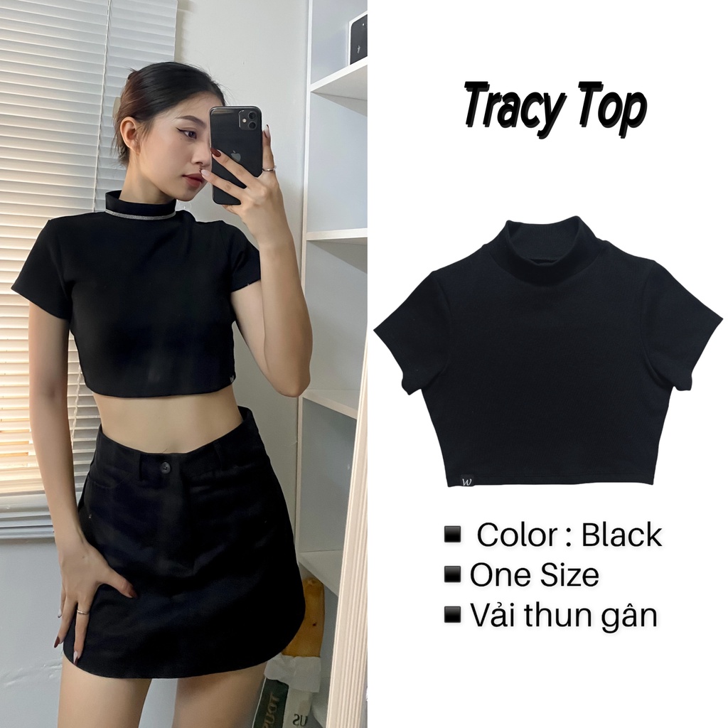 Áo Tracy Top đen