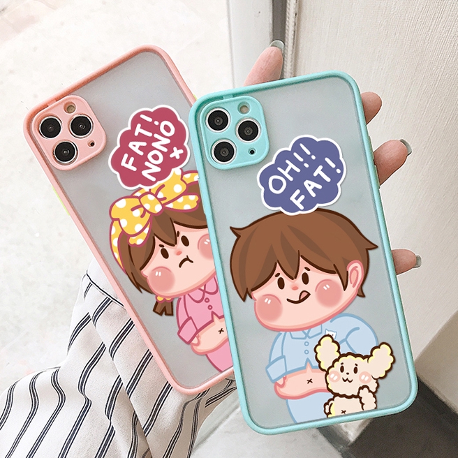 Ốp lưng iphone nhám Fat or no 5/5s/6/6plus/6s/6splus/7/7plus/8/8plus/x/xr/xs/11/12/pro/max/plus/promax - Awifi U6-4 | BigBuy360 - bigbuy360.vn
