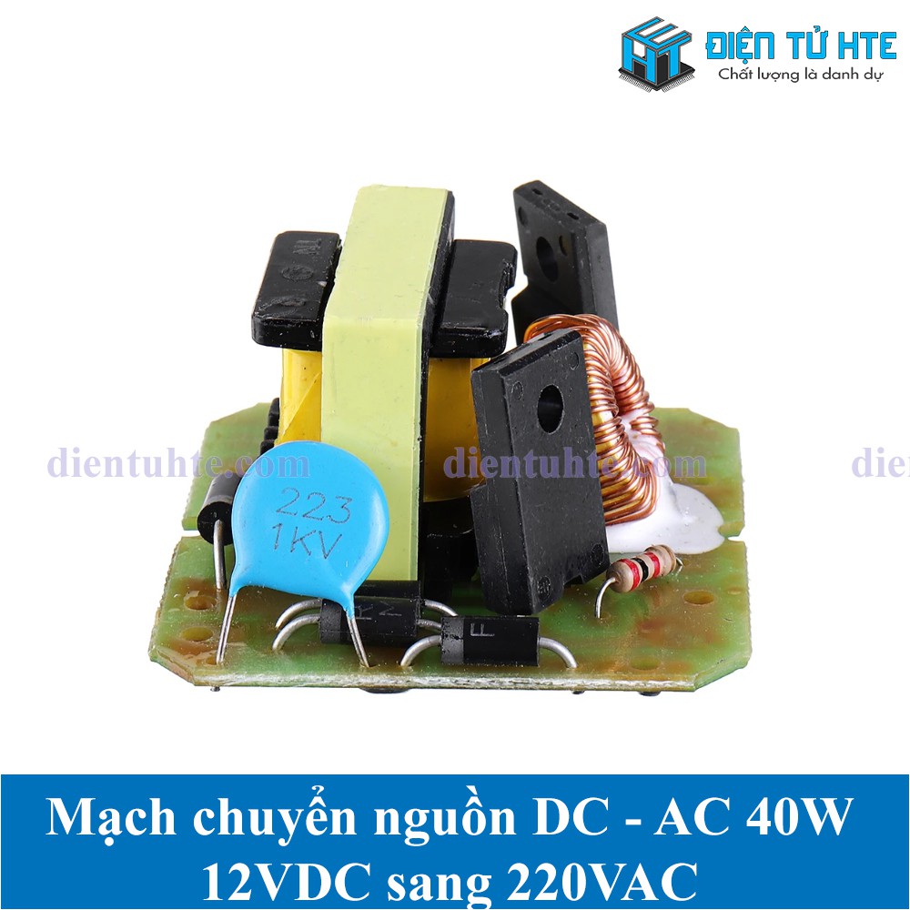 Mạch chuyển đổi nguồn DC-AC Inverter 12VDC sang 220VAC 40W