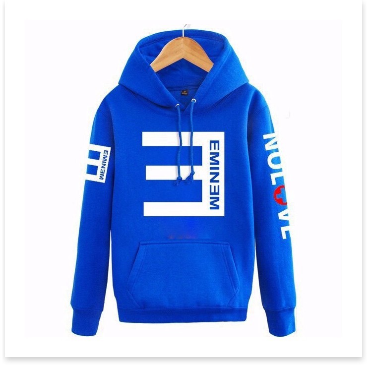 Áo khoác hoodie nam nữ chữ Eminem, (M dưới 55Kg,L 65Kg,XL 75Kg), form rộng phong cách Hàn Quốc, áo hoodie form rộng unis