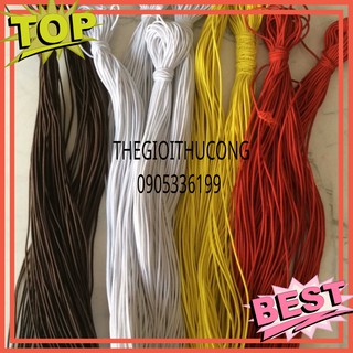 Thanh lý 20m dây thun giãn 1.2mm luồn hạt xỏ vòng