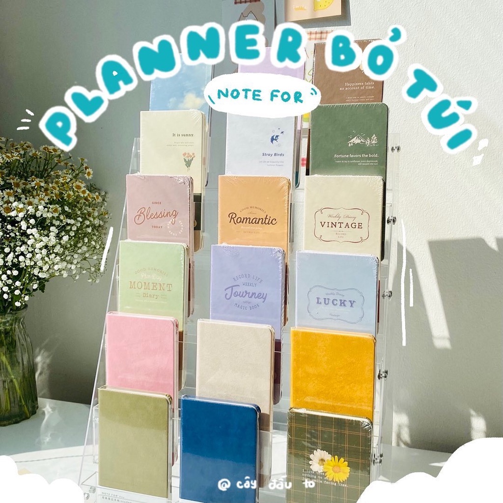 [Mã LIFEB04ALL giảm 10% tối đa 15K đơn 0Đ] Sổ Planner Ghi Chép Cầm Tay 84 Trang Tiện Lợi Slim Note For Diary Cây Đầu To