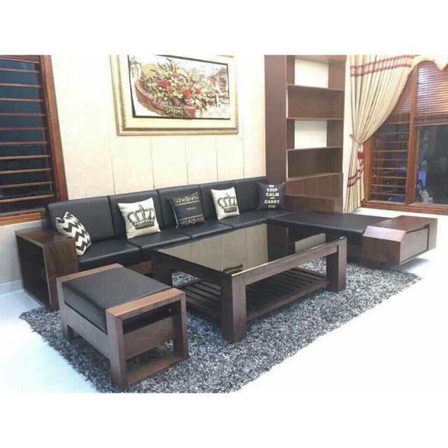 Sofa gỗ - bàn ghế phòng khách