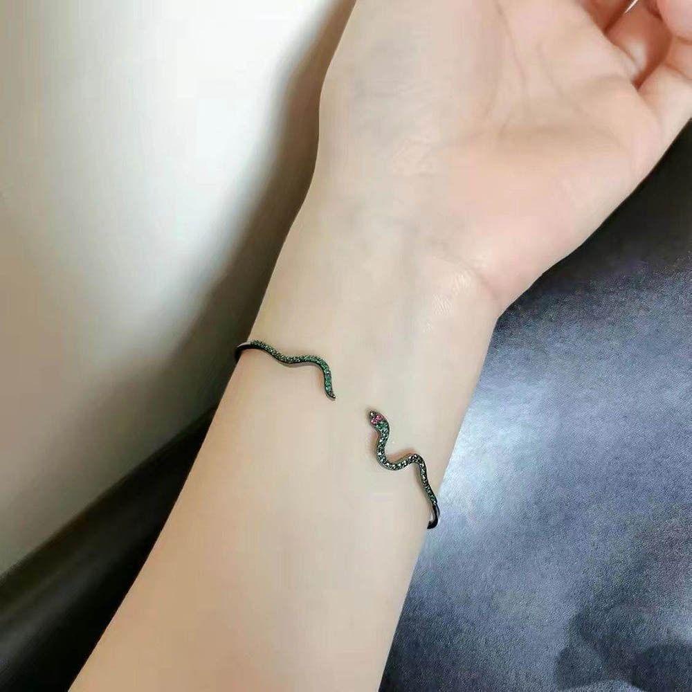 Vòng Đeo Tay Họa Tiết Da Rắn Thời Trang Hàn Quốc Dành Cho Nữ