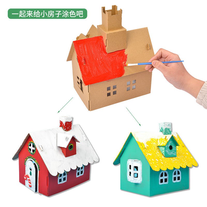 Bộ Đồ Chơi Làm Thủ Công Bằng Giấy Carton Cho Bé Mẫu Giáo