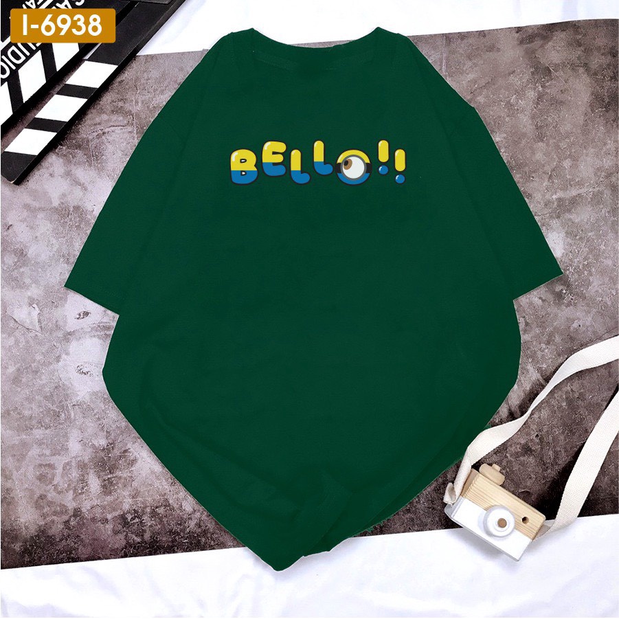 Áo Thun Unisex Nam Nữ Minion BELLO Cổ Tròn Cotton mềm