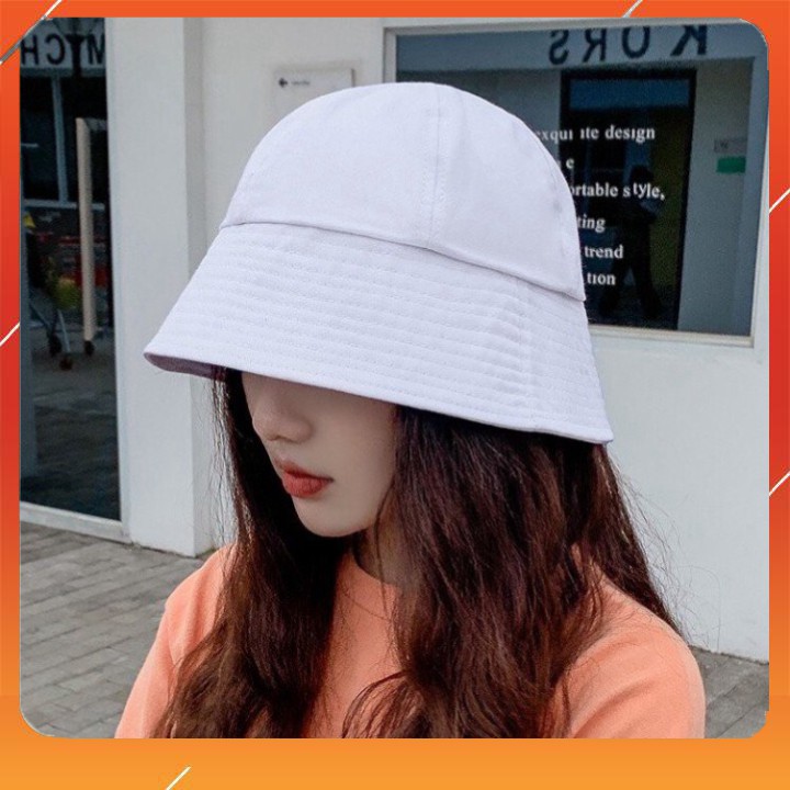 Mũ vải trơn màu Vành Cụp - nón bucket thời trang nữ mùa hè Phong Cách Ulzzang Unisex cá tịnh