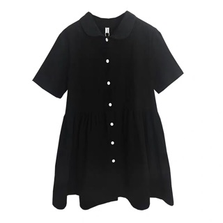 Váy bạn thân đen trơn basic ulzzang dáng xoè